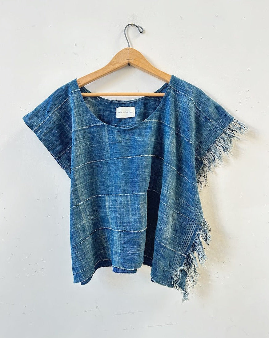 Patched Tassel Top