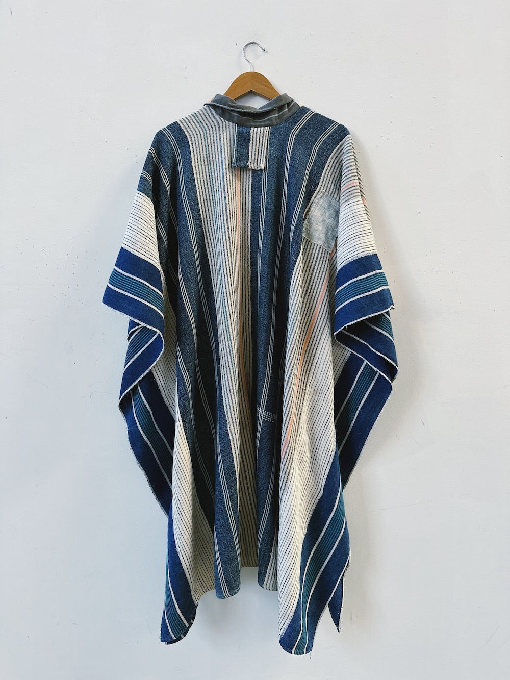Striped Caftan Duster Coat