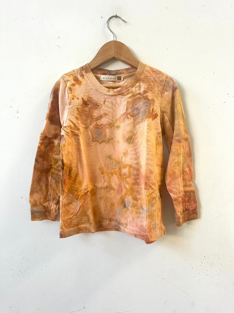 Hand Dyed Kids Long Sleeve Shirt (5 colors)