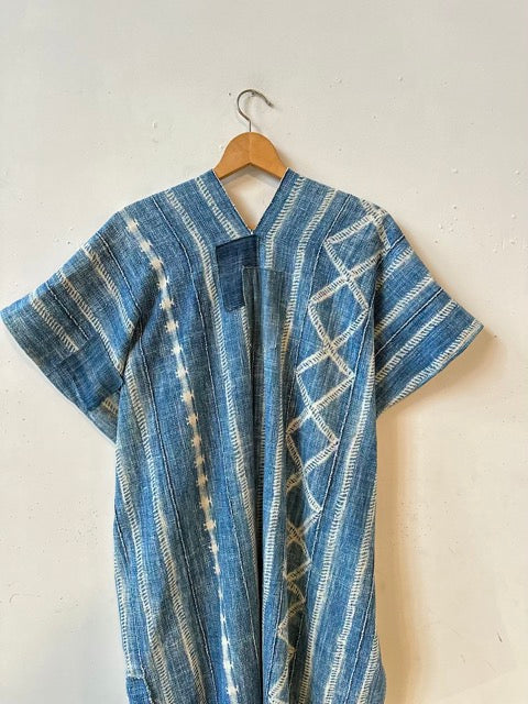 Shibori tassel dress