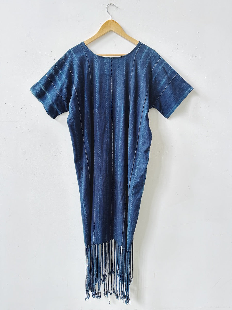 Shibori Tassel Dress