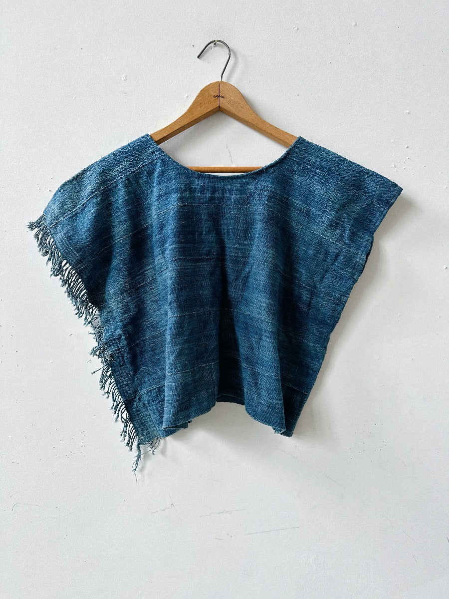 Indigo Tassel Top