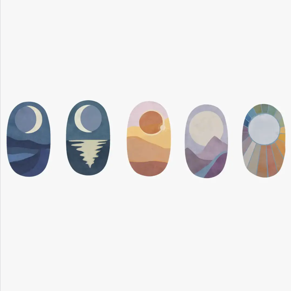 Vinyl Lunar Stickers