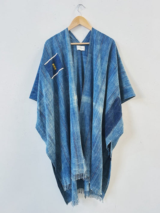 Shibori Indigo Vest