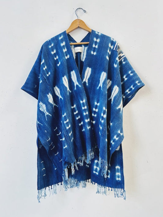 Pisces Shibori Indigo Vest