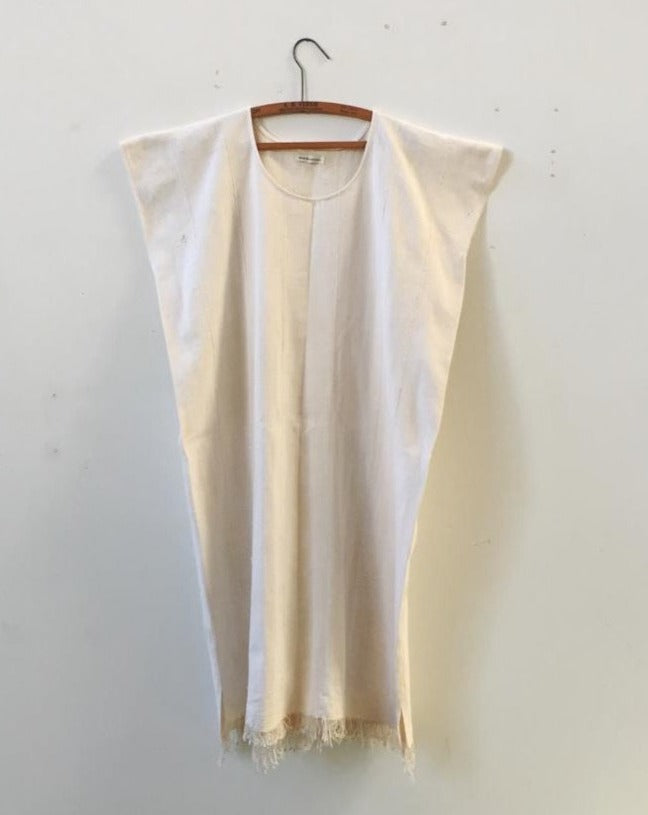 Ivory Tassel Shift Dress