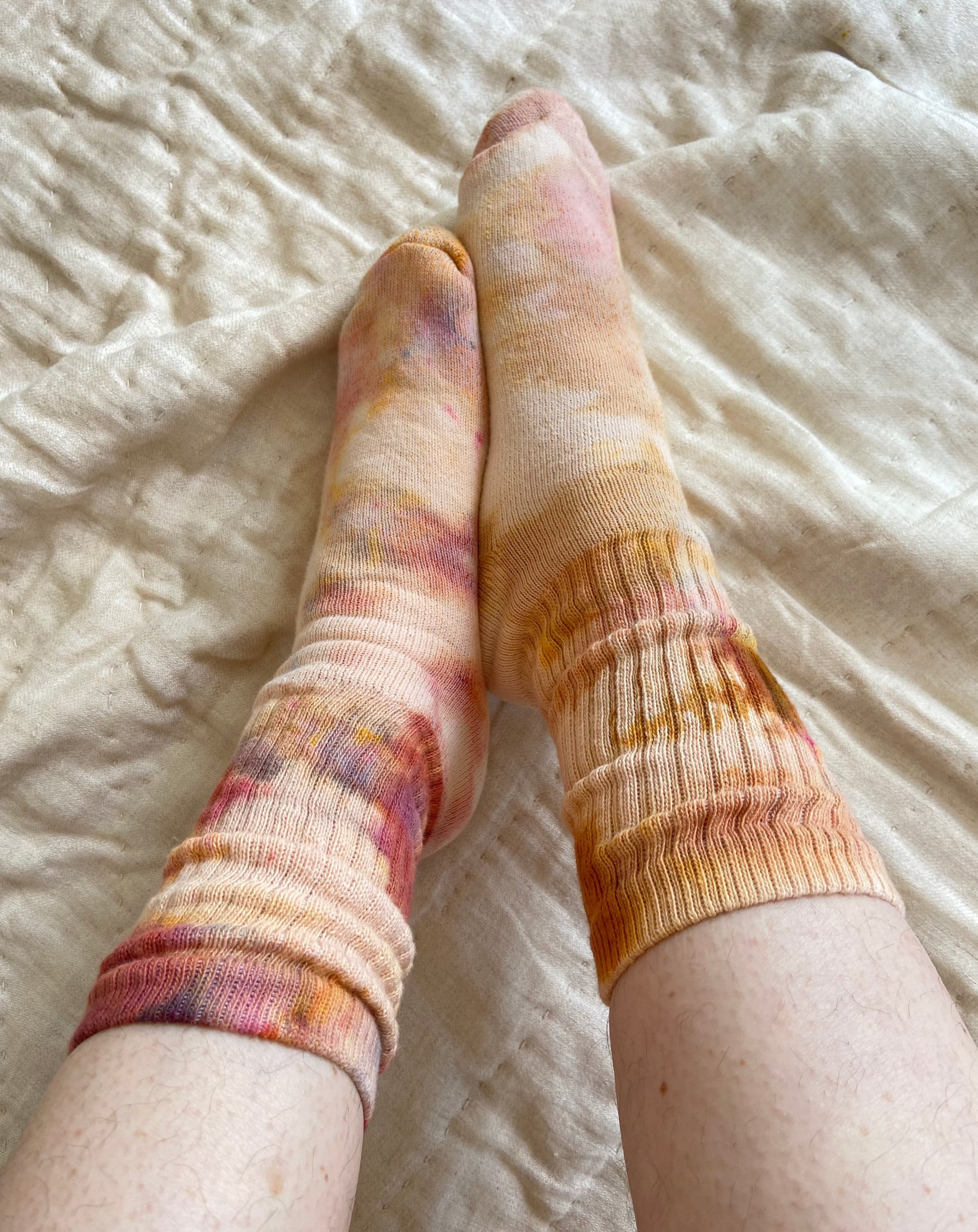 Organic Socks in Desert Sunset – Mira Blackman