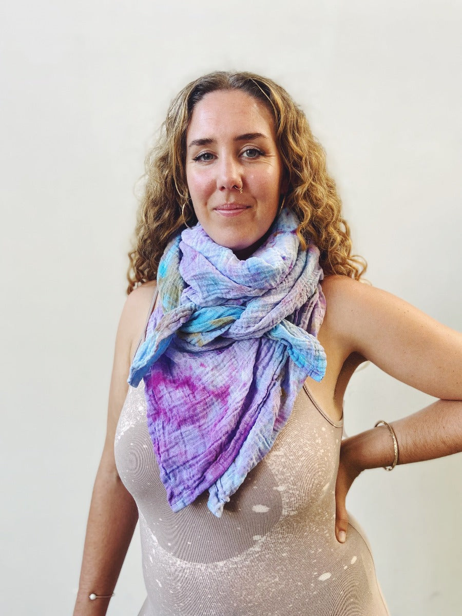 Hand Dyed Freya Cotton Scarf (6 colors)