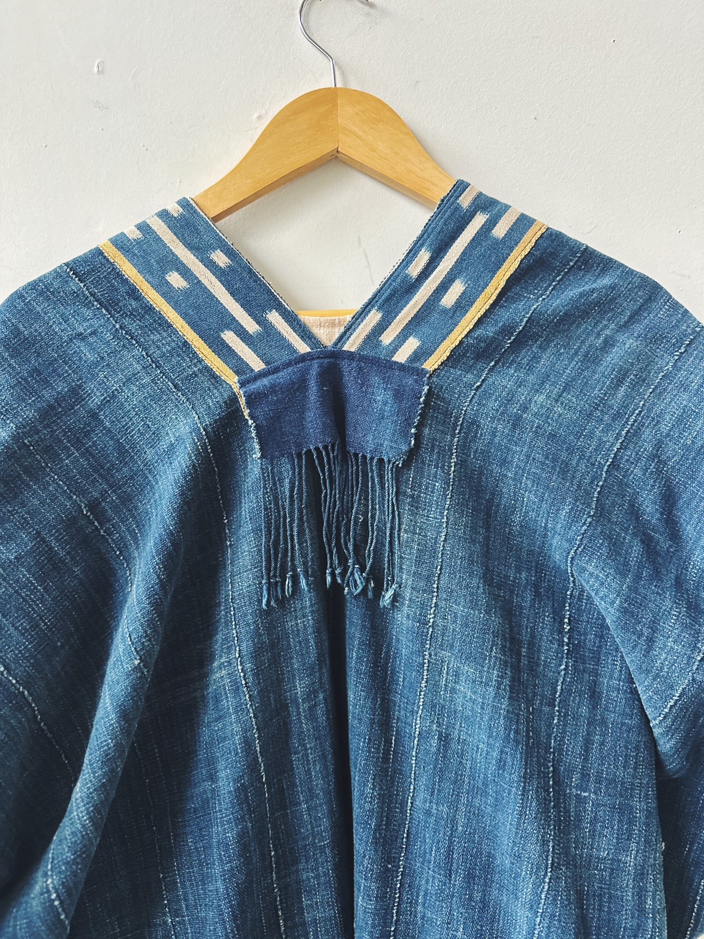 Baoule Collar Indigo Cape