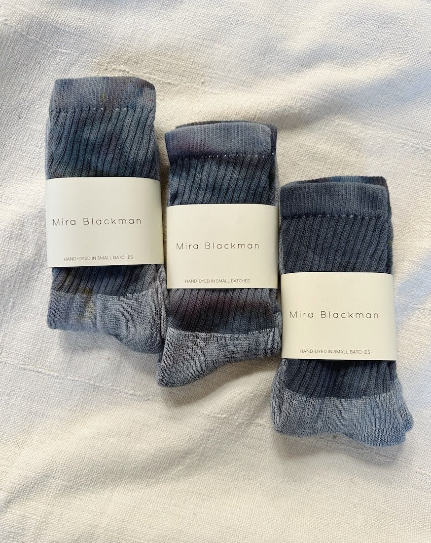 Organic Cotton Socks in Slate
