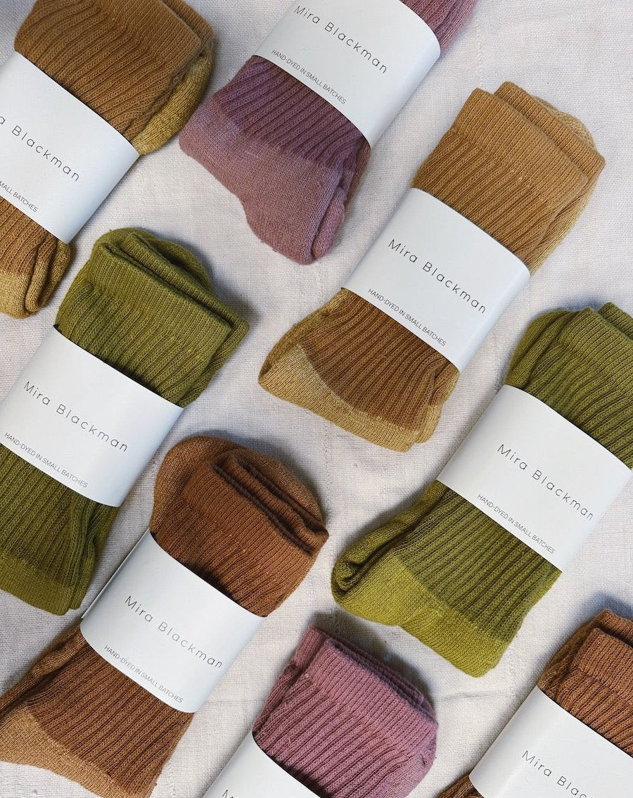 Organic Cotton Crew Socks (4 colors)