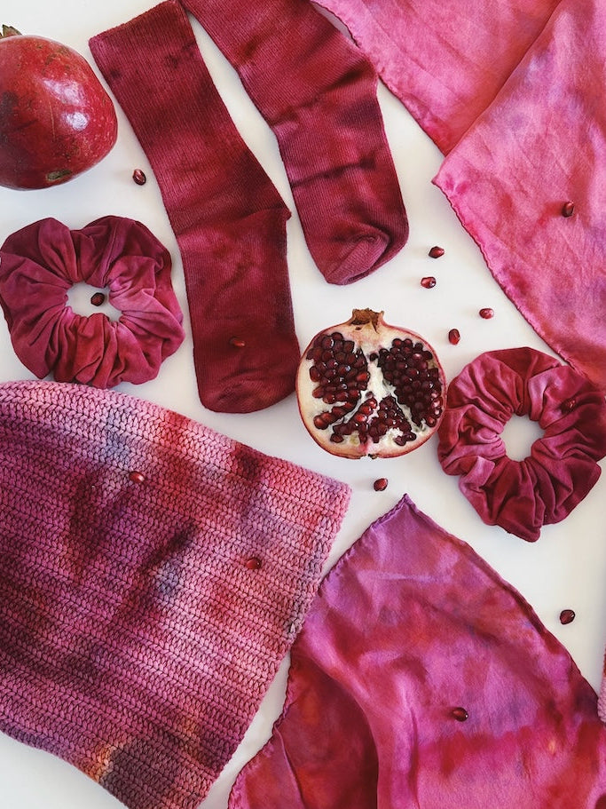 Hand Dyed Zero Waste Scrunchie (5 colors)