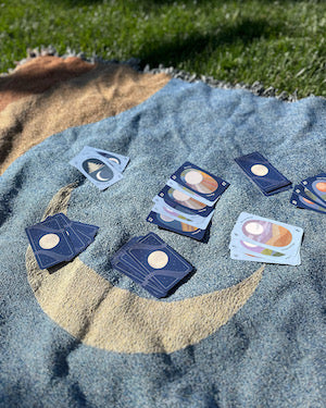 Crescent Moon Cotton Throw