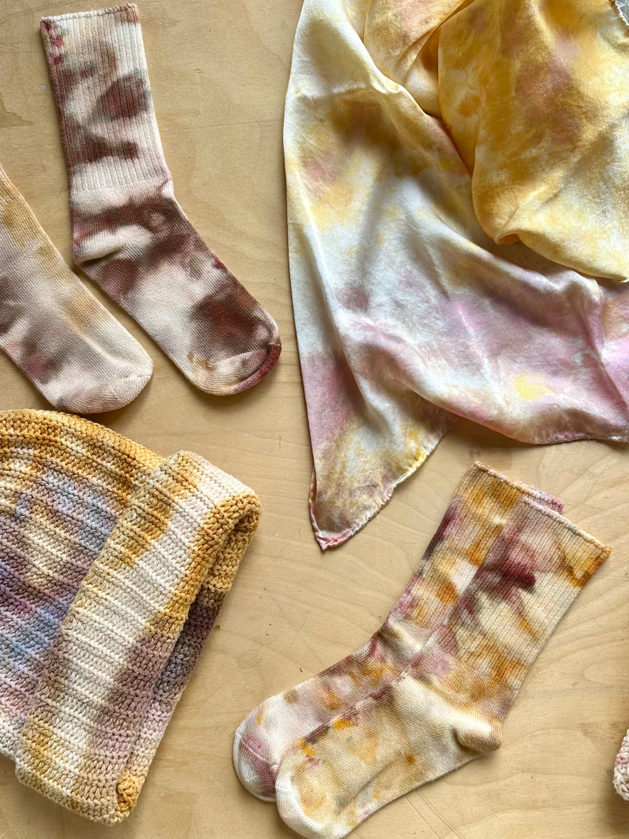 Hand Dyed Silk Scarf (10 colors)