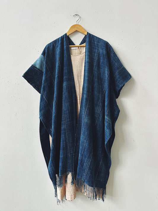 Shibori Indigo Vest