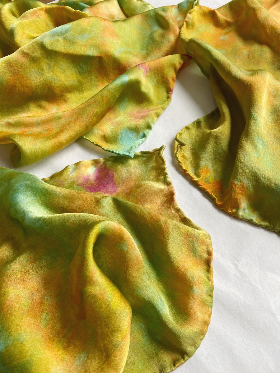 Water Lilly Silk Scarves