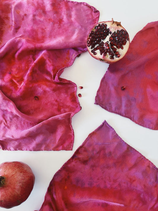 Hand Dyed Silk Scarf (10 colors)