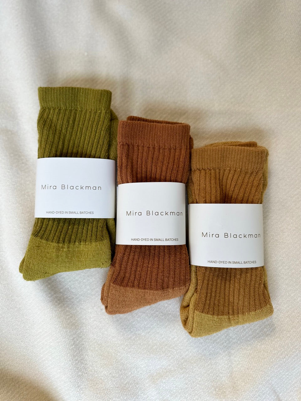 Organic Cotton Crew Socks (4 colors)