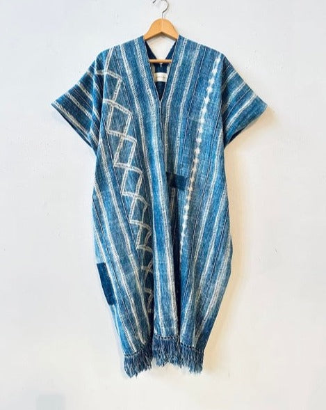 Shibori tassel dress