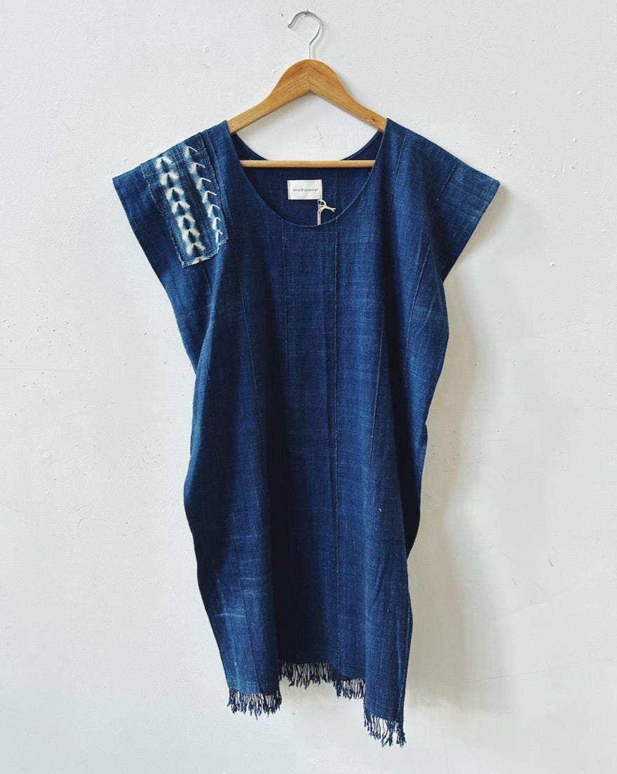 Shibori Indigo Tunic