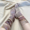Hand Dyed Organic Cotton Crew Socks - Twilight