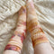 Hand Dyed Organic Cotton Crew Socks - Desert Sunset