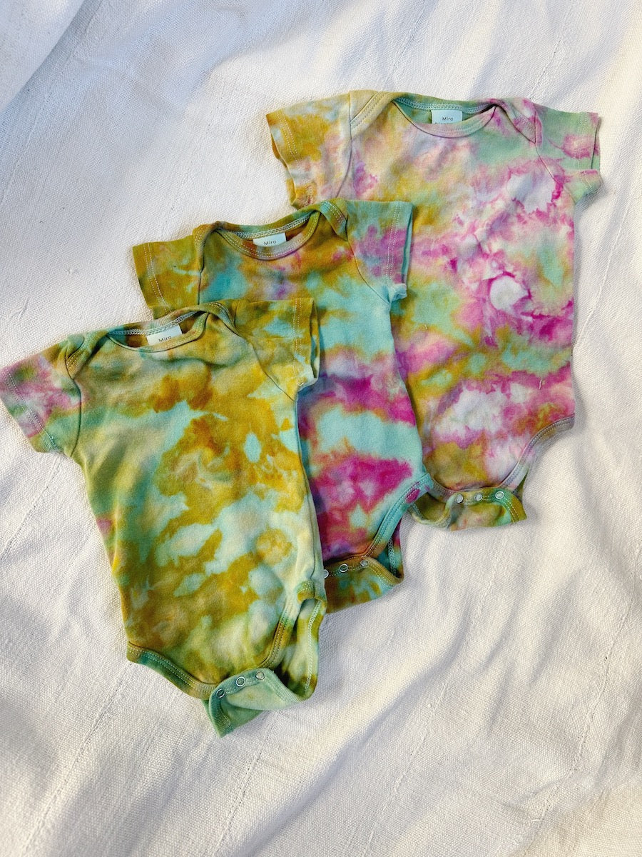 Hand Dyed Baby Onesie (9 colors)