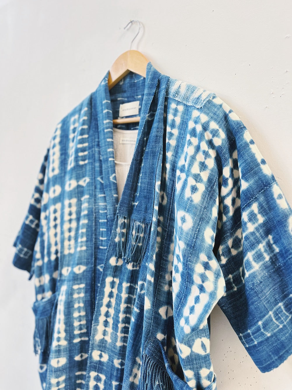 Shibori Indigo Tassel Jacket