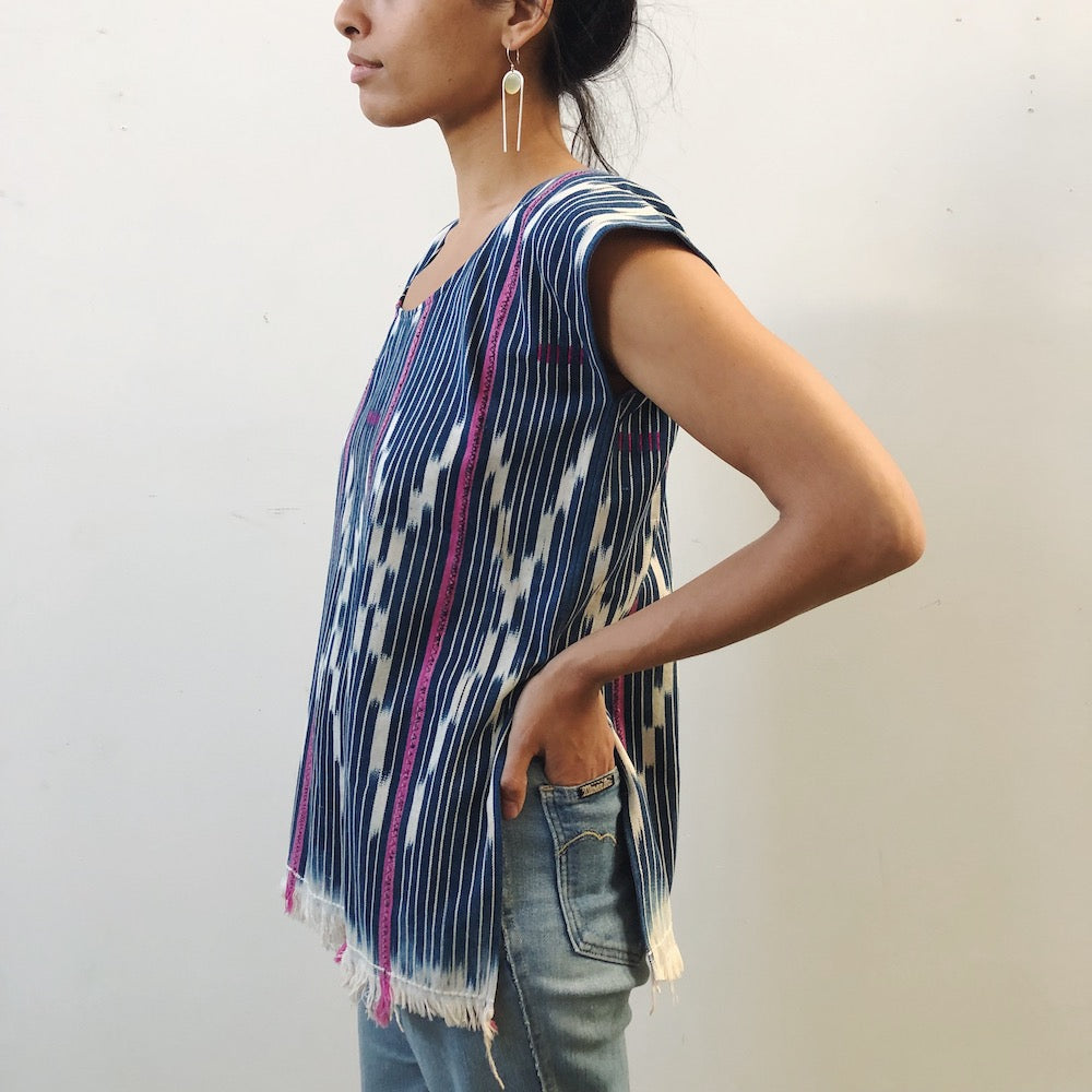 Patched Ikat Tunic