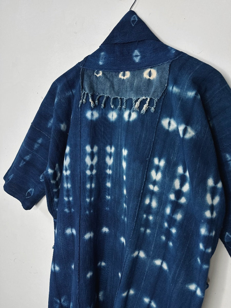 Midnight Shibori Indigo Jacket