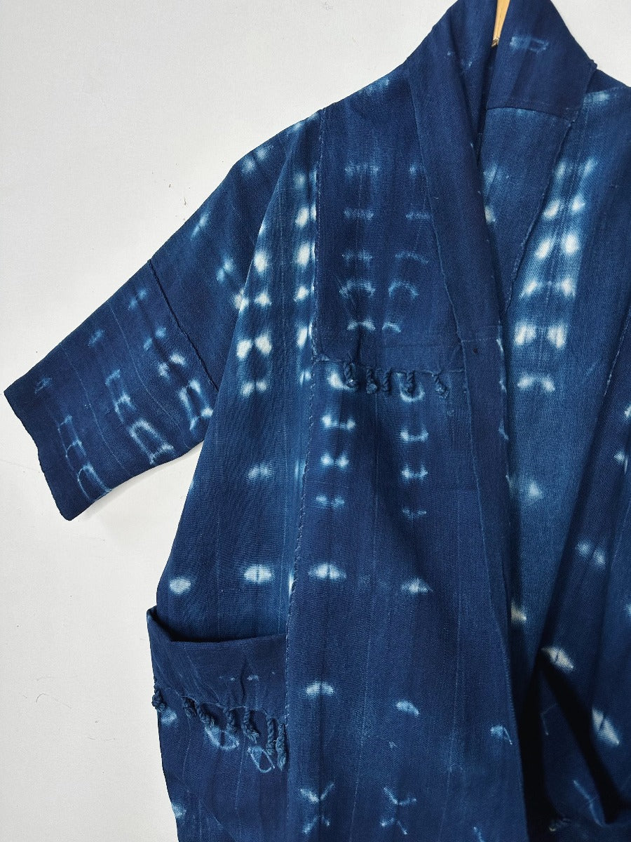 Midnight Shibori Indigo Jacket