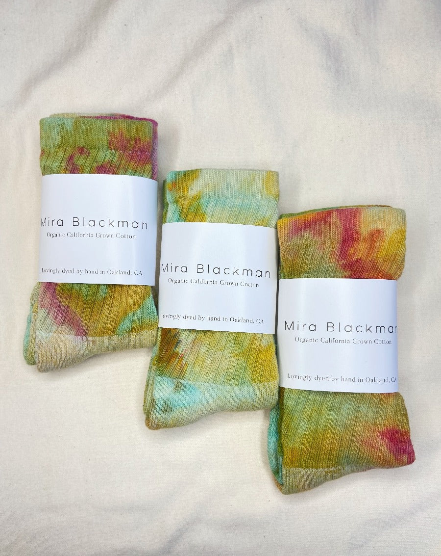 Organic Socks in Water Lilly
