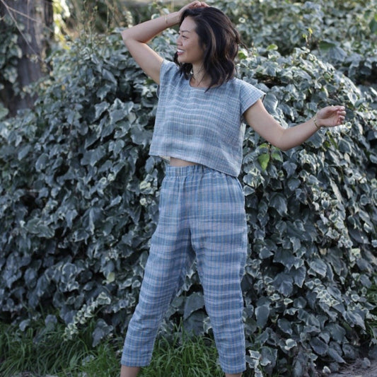Lila Pant in Agave