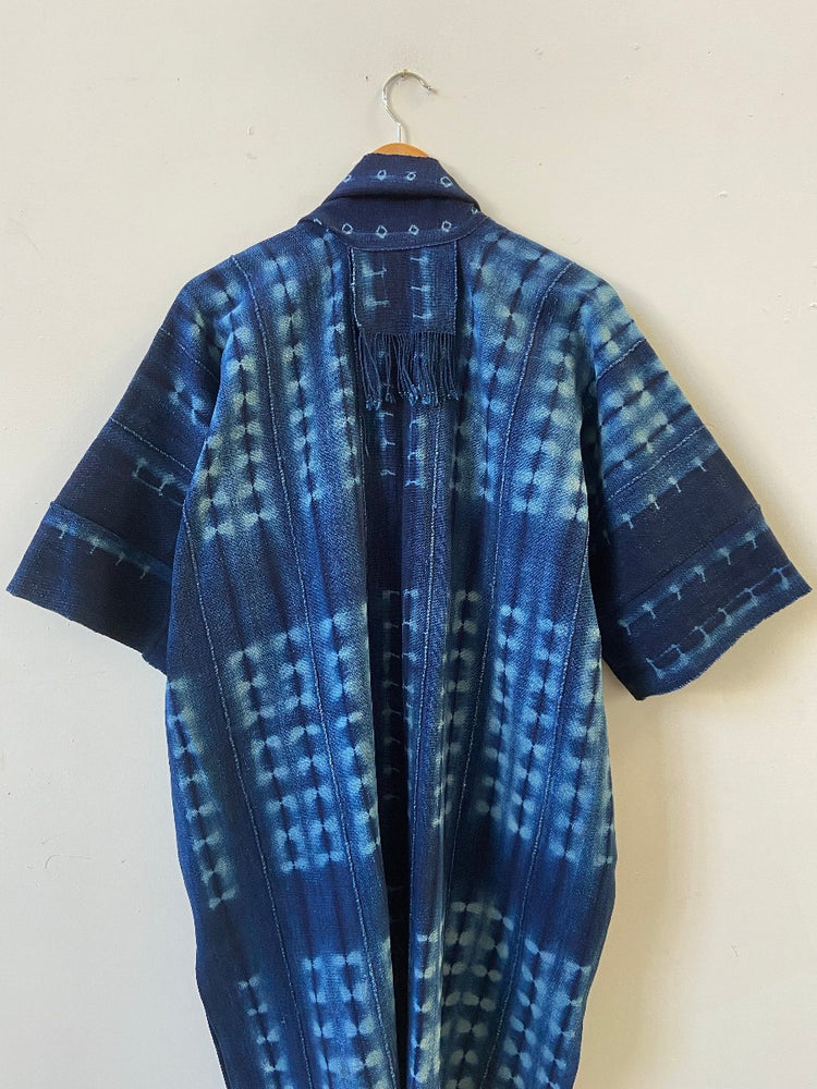 Shibori Indigo Tassel Coat II – Mira Blackman
