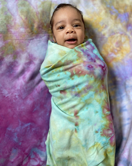 Hand Dyed Baby Blankets (3 colors)