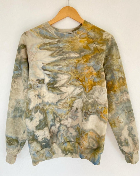 Organic Sweatshirt in Lichen